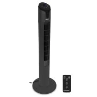 Luxurious Tower Fan – 110 cm – 3 speed settings – black | Incl. Remote control