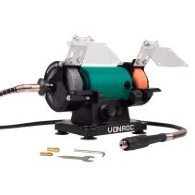 Bench grinder 150W - 75mm | With flexible drive shaft