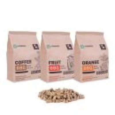 BBQ  Wood Pellets – 3kg | Exotic flavours mix pack -  orange, coffee, tropical fruits