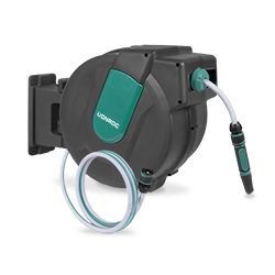 Soportes mangueras jardin