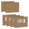 Set de paredes laterales – 6 × 3 m – 6 piezas – Para 2 carpas Premium PT501XX | Beige