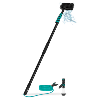 
Hybrid Telescopic Wash Brush – Aluminium/3K Full Carbon - 7.5 m | Incl. multi-purpose brush, 11m hose and soap dispenser
