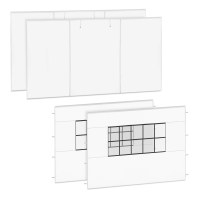 Set de paredes laterales – 3 × 4,5 m – Para carpa Premium PT502XX | Blanca