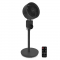 Ventilador de pie - silencioso - 88cm - negro | Incl. mando a distancia