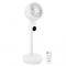 VONROC Ventilador - ventilador de pie silencioso - 88cm - Incl. mando a distancia - 3 velocidades - función oscilante - inclinable 180° - blanco
