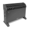 Calefactor de convección - 2000W - Gris | Termostato regulable