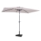 Sombrilla Rapallo 200x300cm - Sombrilla Premium - Beige | Incl. base de hormigón 20kg