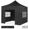 Carpa Pop-Up para fiestas - 3x3 m | Set incl. Paredes Laterales – Negro