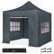 Carpa Pop-Up para fiestas - 3x3 m | Set incl. Paredes Laterales – Gris