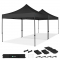 Carpa Pop-Up para fiestas – 6x3 m | Set con 2x Carpas y 1x Kit de Conexión – Negro