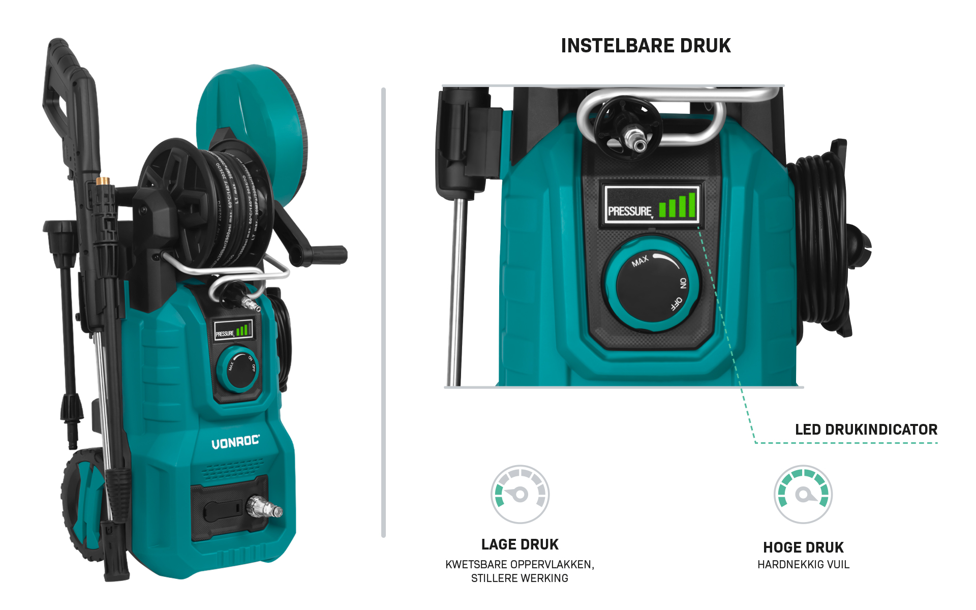 regulador de presión hidrolimpiadora VONROC